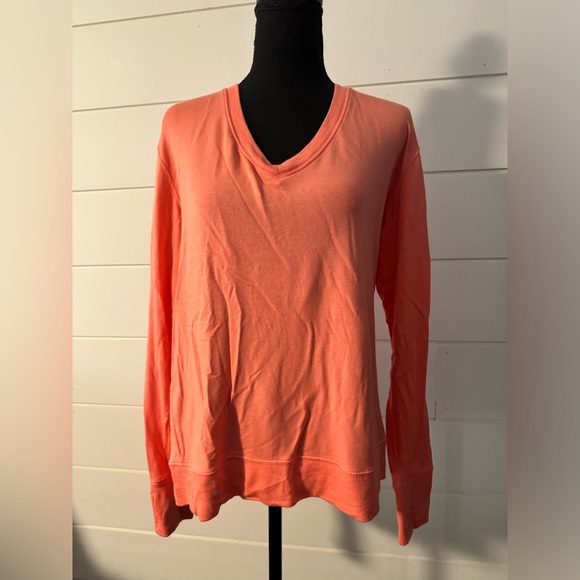 Athleta Orange/melon soft sweatshirt - Picture 1 of 3